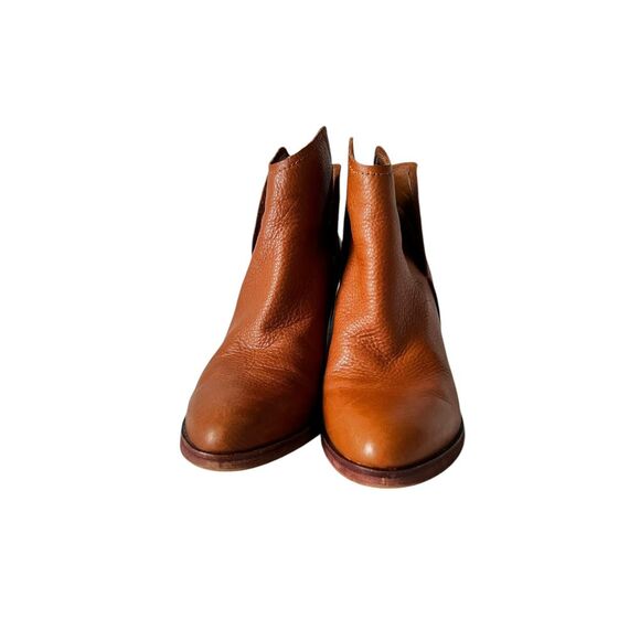 Dolce Vita Shep Brown Leather Ankle Booties Size 10 - Picture 1 of 10